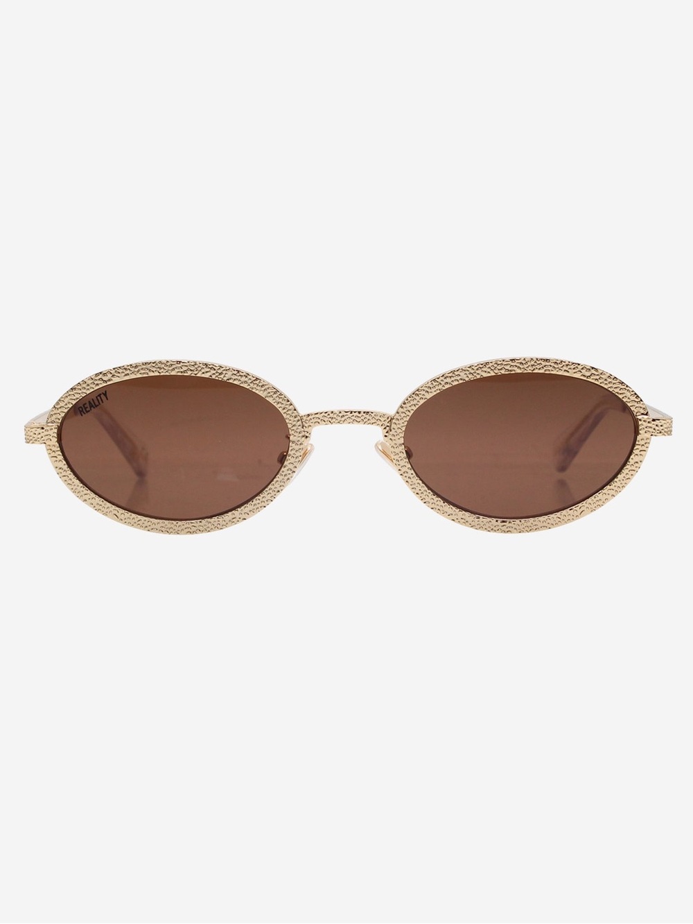 Reality Eyewear Sound Unlimited Gold Sunglasses NWOT